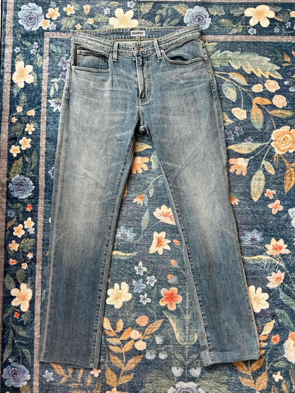S.M.N. Studio Men’s Sz 31 “The Hunter” in “Chapel” Hemmed Straight Leg Denim